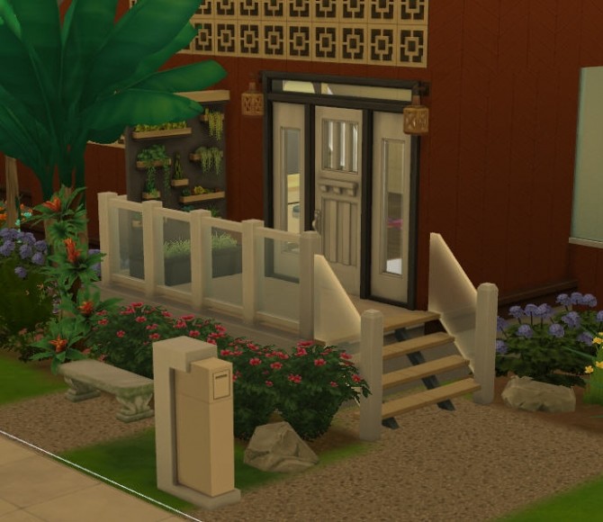 Sims 4 Modern Split Level by porkypine at Mod The Sims