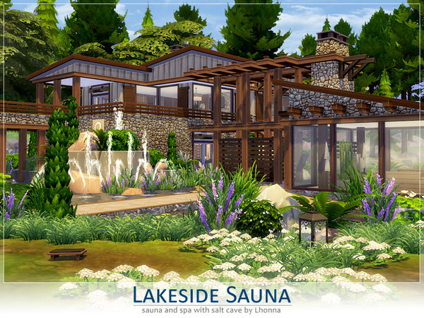Sims 4 Lakeside Sauna by Lhonna at TSR