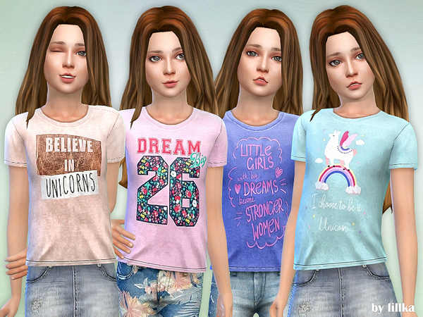Sims 4 T  Shirt Collection GP13 by lillka at TSR