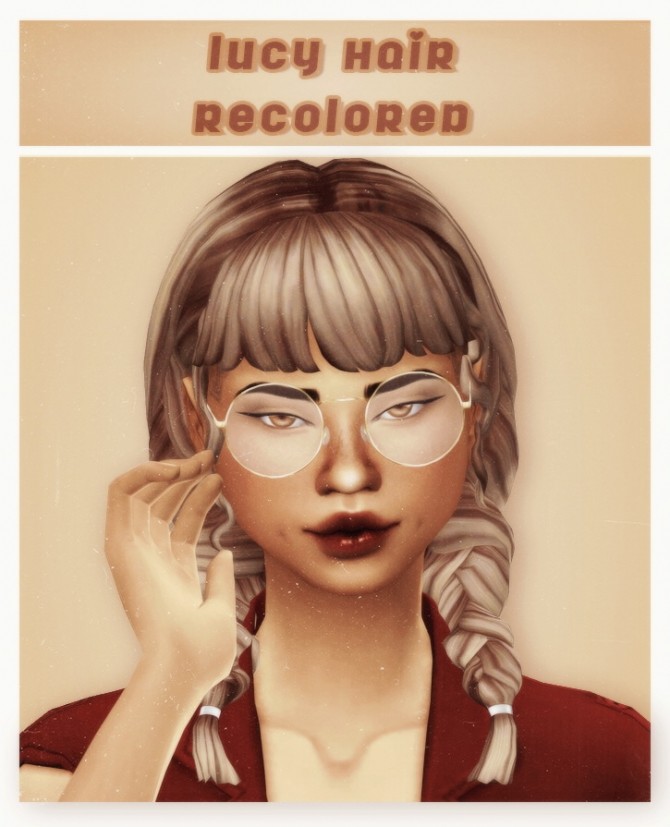 Sims 4 Zebrazest‘s lucy hair recolors at cowplant pizza