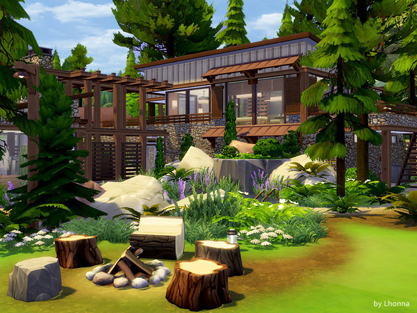 Sims 4 Lakeside Sauna by Lhonna at TSR