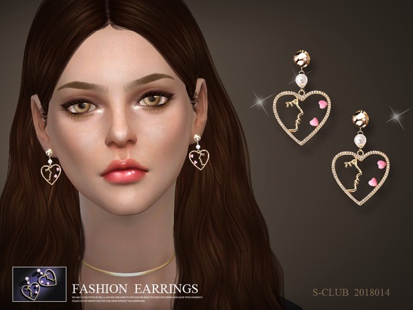 Sims 4 Earrings 201814 by S Club LL at TSR