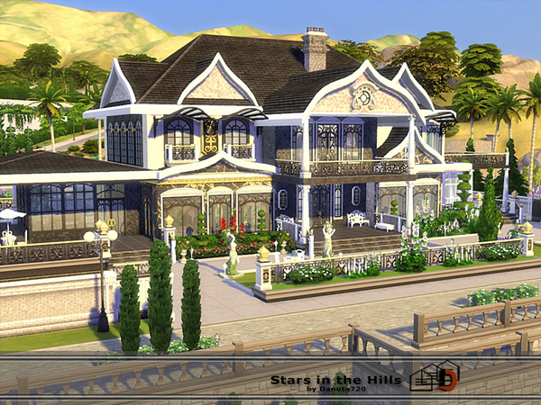 Sims 4 Stars in the Hills house by Danuta720 at TSR