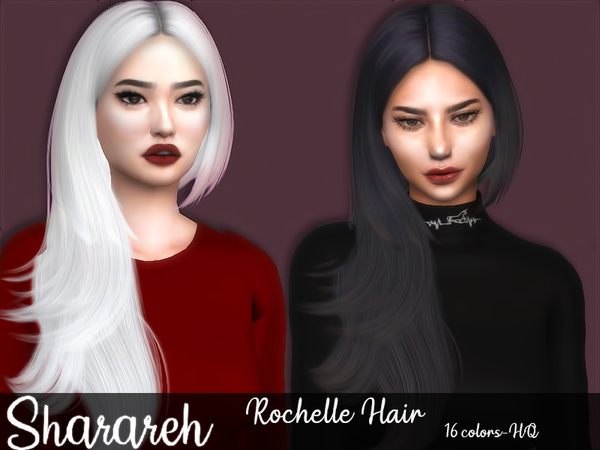 Sims 4 Rochelle Hair retexture by Sharareh at TSR