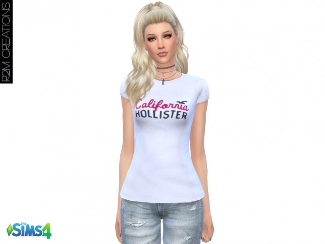 Sims 4 Holli shirt for women at R2M Creations