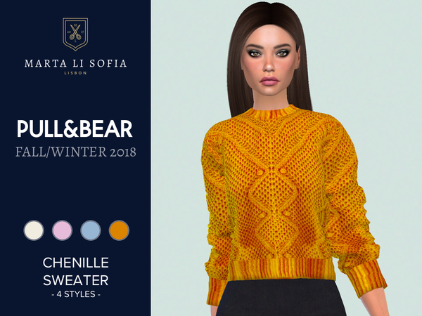 Sims 4 Chenille Sweater by martalisofia at TSR