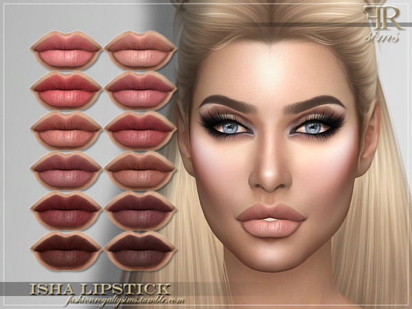 Sims 4 FRS Isha Lipstick by FashionRoyaltySims at TSR