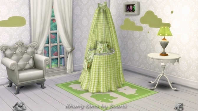 Sims 4 CLARA cradle by Souris at Khany Sims