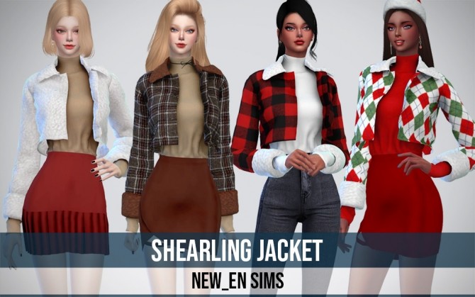 Sims 4 Shearling Jacket at NEWEN
