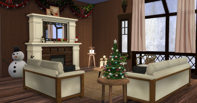 Sims 4 Winter Christmas Chalet at Lily Sims