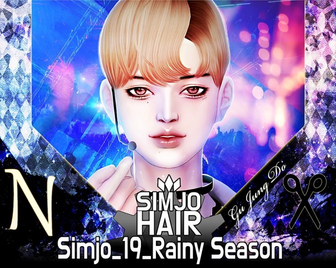 Sims 4 Rainy Season hair 19 at Kim Simjo
