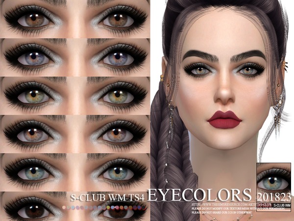 Sims 4 Eyecolors 201823 by S Club WM at TSR