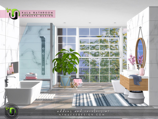 Sims 4 Kala Bathroom by NynaeveDesign at TSR