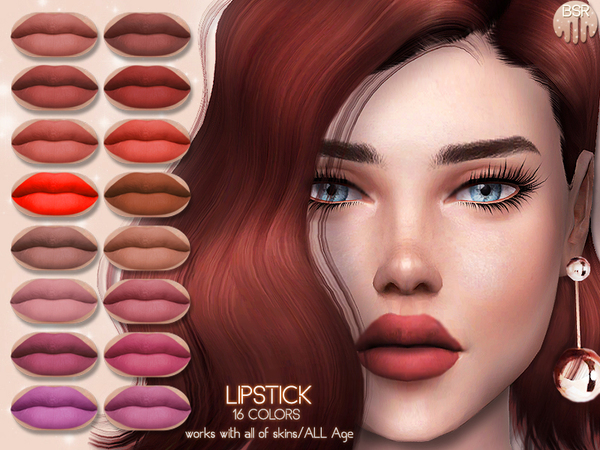 Sims 4 Matte Lipstick BM05 by busra tr at TSR