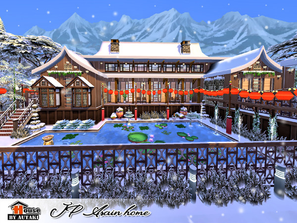 Sims 4 JP Asian home by autaki at TSR