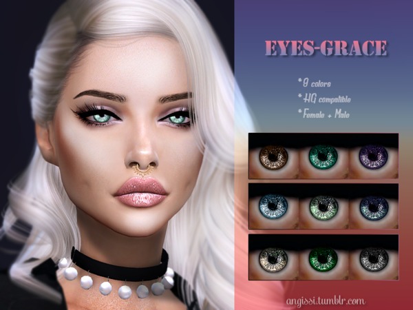 Sims 4 Grace eyes by ANGISSI at TSR