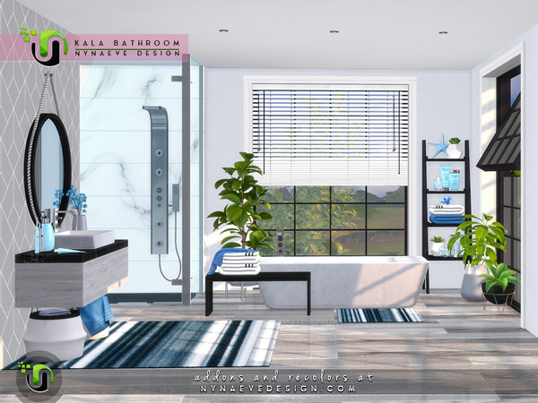 Sims 4 Kala Bathroom by NynaeveDesign at TSR