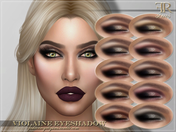 Sims 4 FRS Violaine Eyeshadow by FashionRoyaltySims at TSR