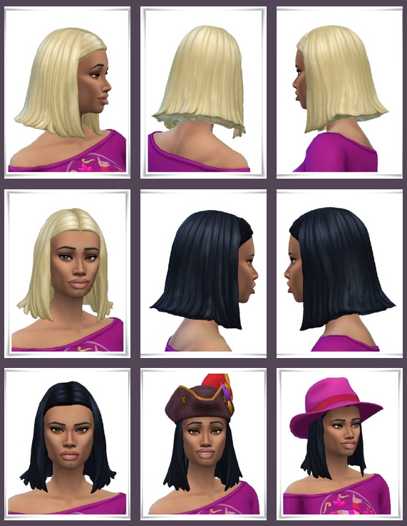 Sims 4 Weeping Bob female hair at Birksches Sims Blog