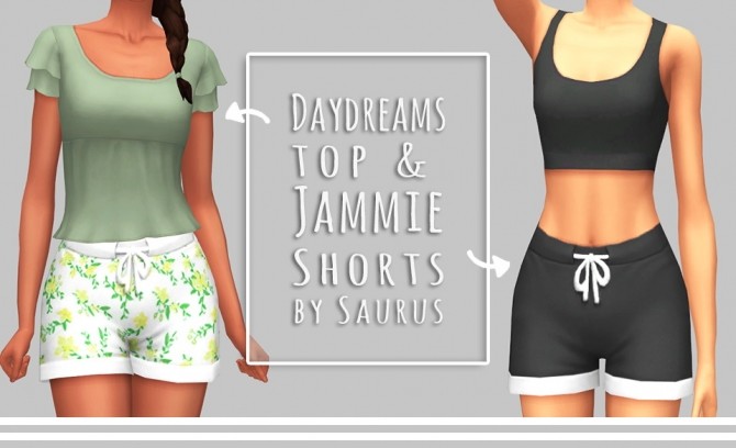 Sims 4 Pajama Party Collection at Saurus Sims