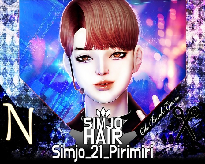 Sims 4 Pirimiri hair 21 at Kim Simjo