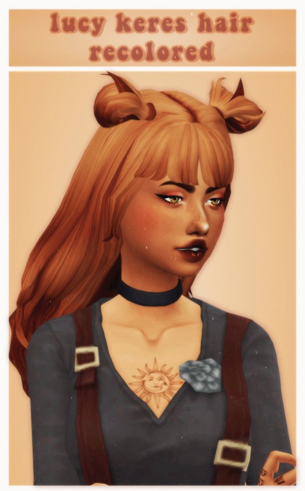 Sims 4 Darlyssims‘s lucy keres hair recolors at cowplant pizza