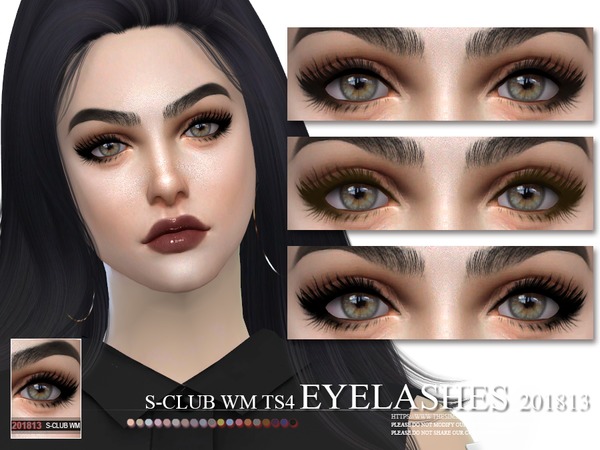 Sims 4 Eyelashes 201813 by S Club WM at TSR
