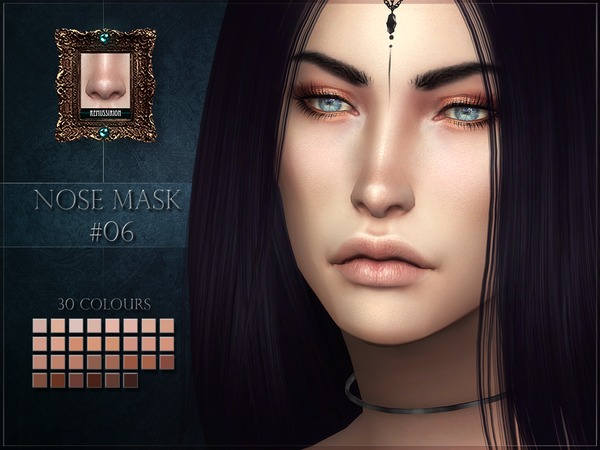 Sims 4 Nose mask 06 (full coverage & overlay) by RemusSirion at TSR