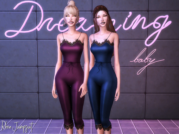 Sims 4 Rhea Jumpsuit by Genius666 at TSR