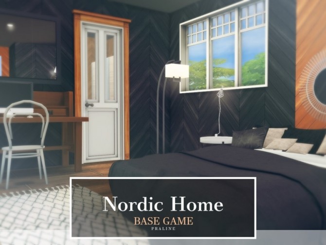 Sims 4 Nordic Home by Pralinesims at TSR