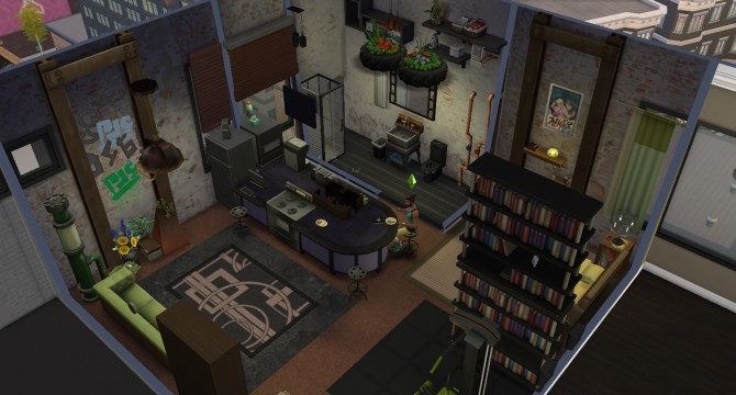 Sims 4 910 Medina Studios LOFT by Victor tor at Mod The Sims