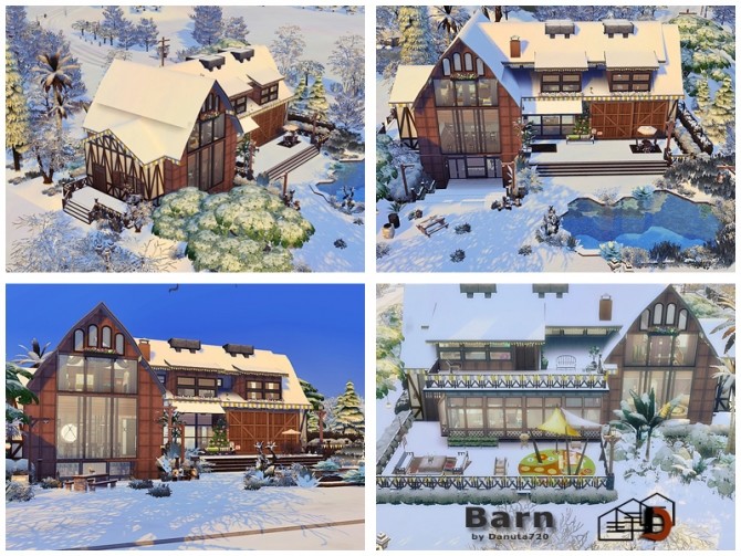 Sims 4 Barn Home by Danuta720 at TSR