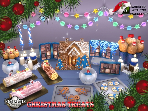 Sims 4 Christmas treats 2018 by jomsims at TSR