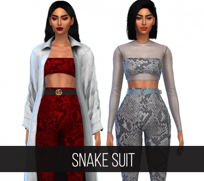 Sims 4 SNAKE SUIT at FifthsCreations