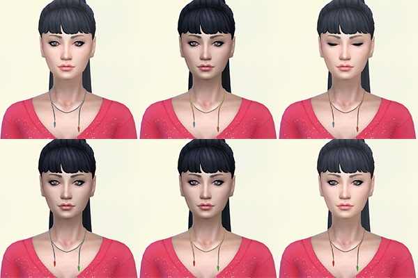 Sims 4 Bi Fe necklace by Delise at Sims Artists