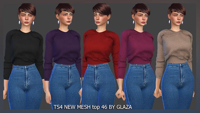 Sims 4 Top 46 at All by Glaza