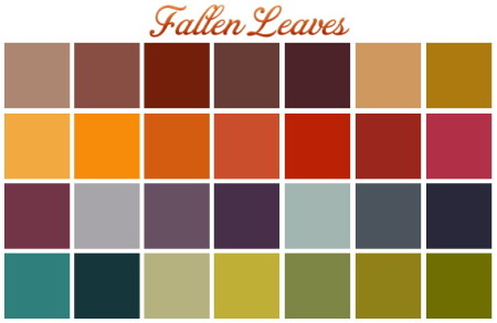 Fallen leaves palette at Midnightskysims