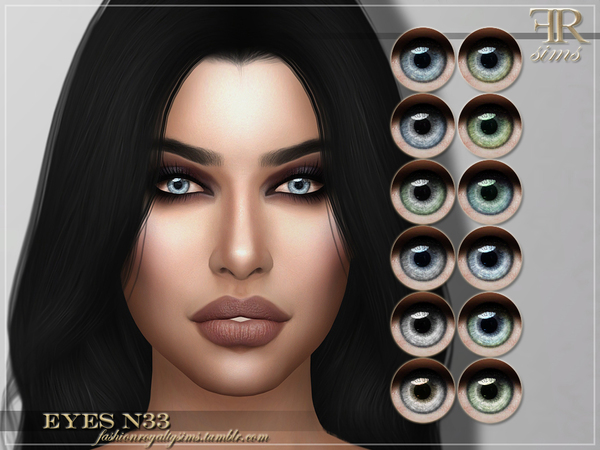 Sims 4 FRS Eyes N33 by FashionRoyaltySims at TSR