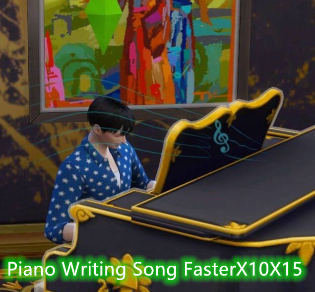 Sims 4 Writing Song Faster mods by dannywangjo at Mod The Sims