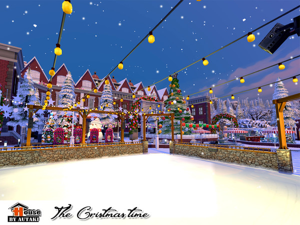 Sims 4 Christmas time park by autaki at TSR