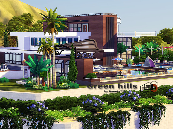 Sims 4 Green hills house by Danuta720 at TSR