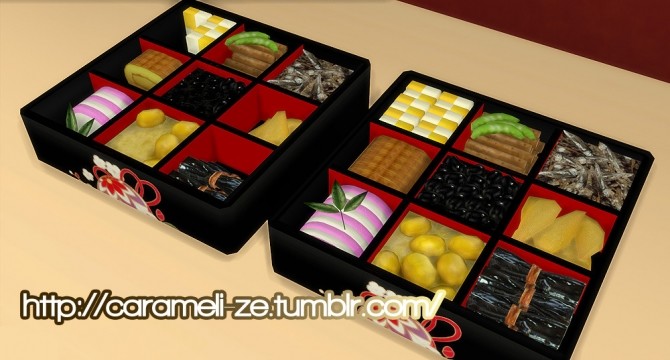 Sims 4 JP’s New Year’s Food (clutter) at Caramelize
