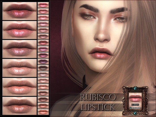 Sims 4 Rubisco Lipstick by RemusSirion at TSR