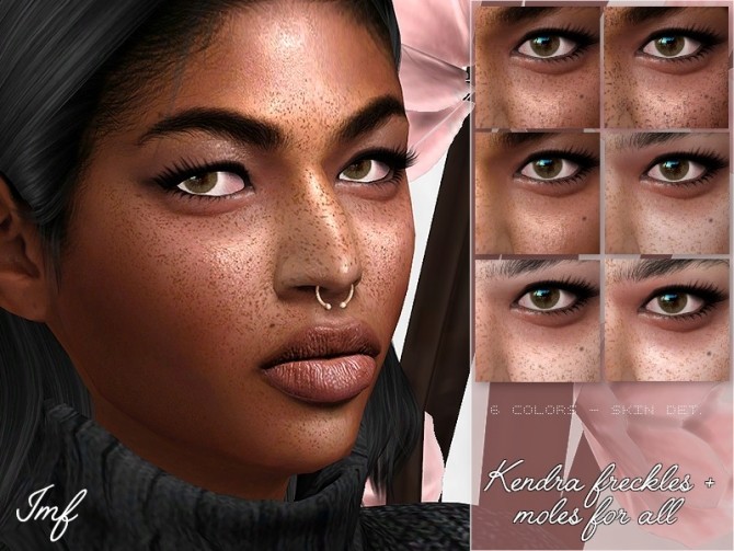 Sims 4 IMF Kendra Moles and Freckles by IzzieMcFire at TSR