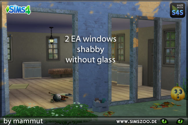 Sims 4 Windows no Glass by mammut at Blacky’s Sims Zoo