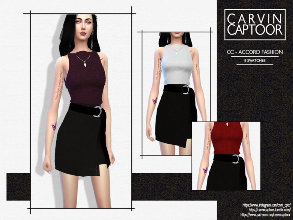 Sims 4 Accord Fashion outfit by carvin captoor at TSR