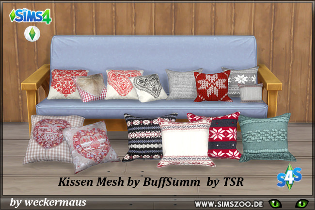 Sims 4 Pillows 2+3 by weckermaus at Blacky’s Sims Zoo