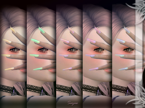 Sims 4 Eternity Nails by Suzue at TSR