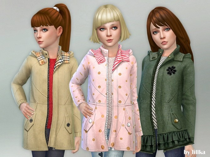 Sims 4 Coat for Girls 05 by lillka at TSR