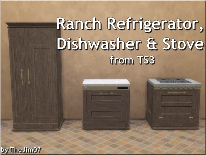 Sims 4 Ranch Appliances from TS3 by TheJim07 at Mod The Sims